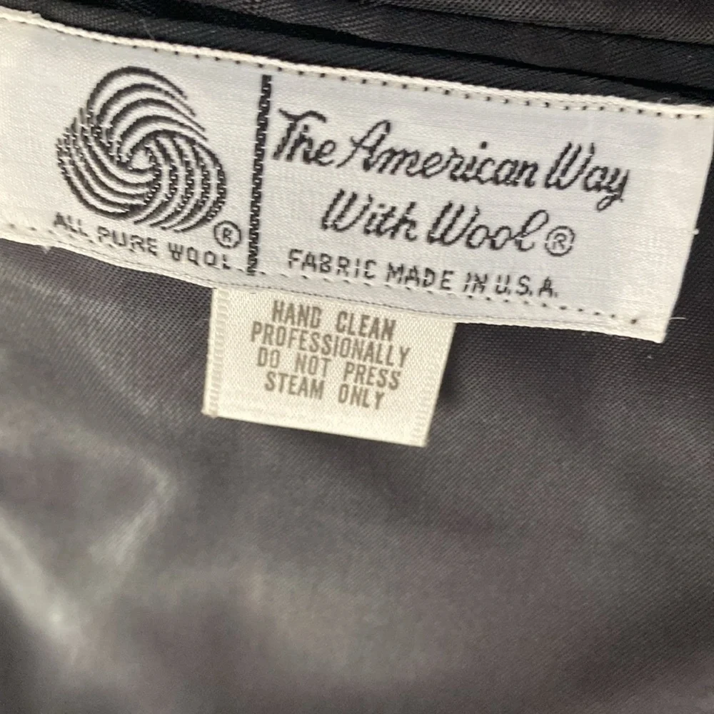 Vintage 90’s Overqualified men’s black wool jacket sequined Paris Eiffel Tower L - Picture 7 of 9